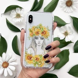 Impact Protective Case for iPhone X sunflower girl