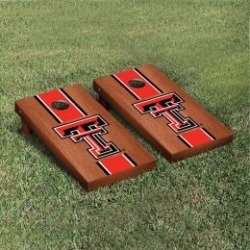 Texas Tech Red Raiders Cornhole Game Set Rosewood Stained Stripe