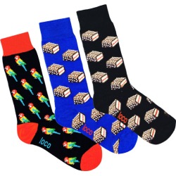 Loco lamington and rosella socks (3 Pack)