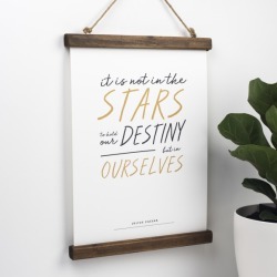 Motivational Shakespeare Print - It Is Not In The Stars