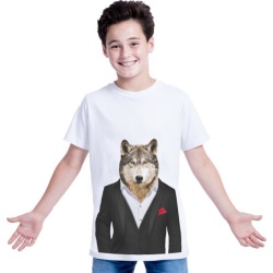 Wolf kid's tee