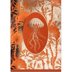 The Curious Department - Elemental Jellyfish: Orange Gold Print