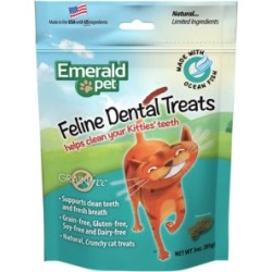 Emerald Pet Feline Dental Treats Ocean Fish Flavor (Emr00404)
