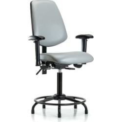 Ecom Seating Vinyl Chair,Medium Bench Height,Round Tube Base,Medium Back, Stationary Glides In Dove Trailblazer Vinyl (Vmbch-Mb- found on Bargain Bro from CleanItSupply.com for USD $267.63
