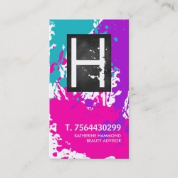 Monogram Nail Technician Business Card found on Bargain Bro from Zazzle for USD $28.69