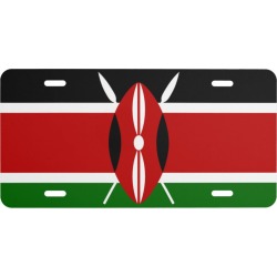 Flag of Kenya License Plate found on Bargain Bro from Zazzle for USD $23.03