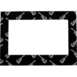 Vintage Acoustic Guitars Print Art Pattern Black found on Bargain Bro from Zazzle for USD $22.99