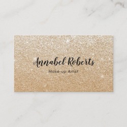 Luxe Gold Glitter business card found on Bargain Bro from Zazzle for USD $22.04
