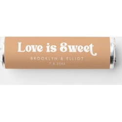 Retro Type Love Is Sweet Wedding Breath Savers� Mi
