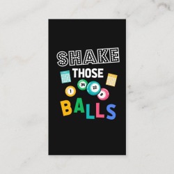 Funny Bingo Balls Humor Gambling Business Card found on Bargain Bro Philippines from Zazzle for $28.05
