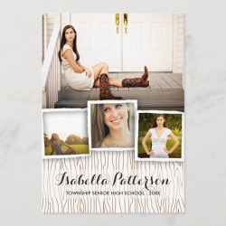 Graduation Birthday Invitations - Country Rustic Woodgrain Graduation Invitation - Graduation Invitations