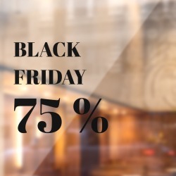 Modern Store Window Black Friday Sale