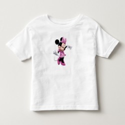 Pink Minnie Waving and Dancing Toddler T-shirt, Toddler Unisex, Size: 2T, White found on Bargain Bro Philippines from Zazzle for $19.25