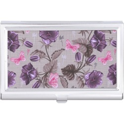 violet hand bells and pink butterflies pattern found on Bargain Bro from Zazzle for USD $19.49