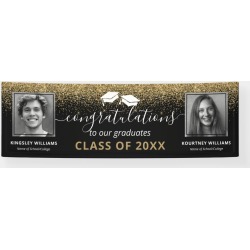 Double Graduation 2 Photo Banner