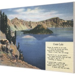 Crater Lake, Oregon - Observation Canvas Print found on Bargain Bro from Zazzle for USD $151.24
