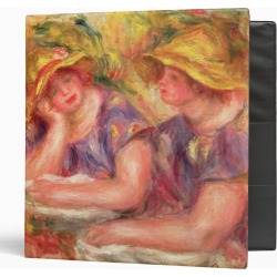 Pierre A Renoir | Two women in blue blouses