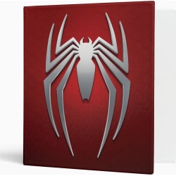 Marvel's Spider-Man Metal Spider Emblem 3 Ring Binder