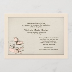 Graduation Birthday Invitations - Teacher's Books Graduation Invitation - Graduation Invitations