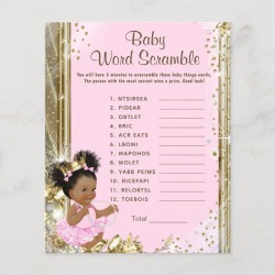 Princess Baby Shower Games