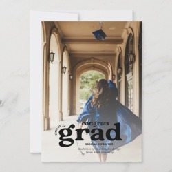 Graduation | Trendy Retro typography Announcement