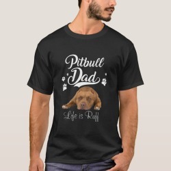 Funny Pitbull Dad Father Day Lover Dog