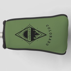 Escape to the Mountains Putter Cover Green