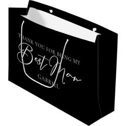 Chic Black White Wedding Modern Custom Best Man