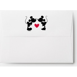 Mickey & Minnie Wedding Silhouette 10 envelopes. found on Bargain Bro Philippines from Zazzle for $9.00