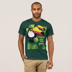 Toucan play this game [custom text] T-shirt, Men's, Size: Adult XL, Green