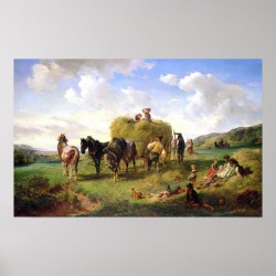 The Hay Harvest, 1869 Poster found on Bargain Bro Philippines from Zazzle for $15.20