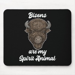 Bison Gifts Women Buffalo Gifts Yosemite Bison Mouse Pad