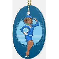 Graduation | Flight Attendant Ceramic Ornament