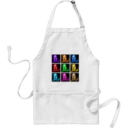 Shakespeare Pop Art Adult Apron found on Bargain Bro from Zazzle for USD $22.12