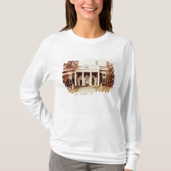 East Front of Monticello T-shirt, Women's, Size: Adult L, White found on Bargain Bro Philippines from Zazzle for $26.80