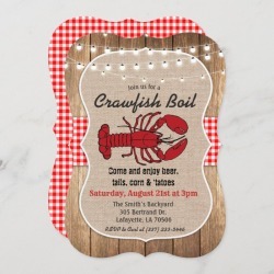 Graduation | Rustic Crawfish Boil Invitation