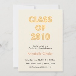 Graduation Invitations - top of the class graduation invitation {orange} - Graduation...