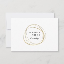 Faux Gold Abstract Logo Gift Certificate Card found on Bargain Bro Philippines from Zazzle for $2.31