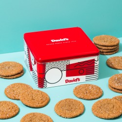 Fresh Baked Ginger Molasses Cookies - size: 2lb Signature Cookie Tin