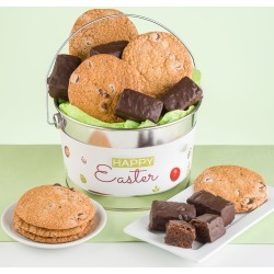 Easter Thin & Crispy Chocolate Chip Cookies and Chocolate Covered Brownie Bucket - Variation: Thin & Crispy / Chocolate Covered Brownies