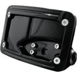 Kuryakyn Lighted Curved Horizontal Side Mount License Plate Holder