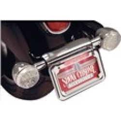 Show Chrome Raised License Plate Holder with Leds