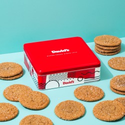 Fresh Baked Ginger Molasses Cookies - size: 1lb Signature Cookie Tin