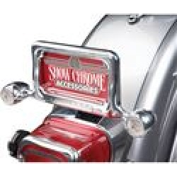 Show Chrome License Plate Holder with LED Turn Signal