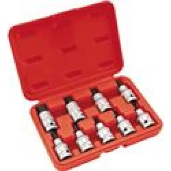 Bikemaster 9 Piece 1/2" Drive Metric Hex Socket