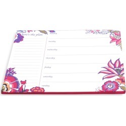 Vera Bradley Weekly To Do List Pad, Blue