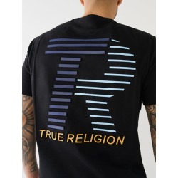 Men's Embossed TR Logo Tee | Black | Size Large | True Religion