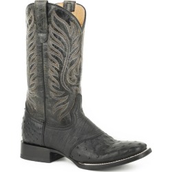 Roper Ladies Sami Saddle Vamp Sq Blk Boots 9