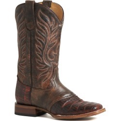 Roper Ladies Sami Saddle Vamp Sq Brown Boots 10