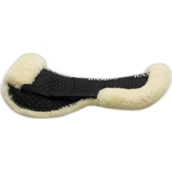 Rambo Sheepskin Half Pad Horse Black